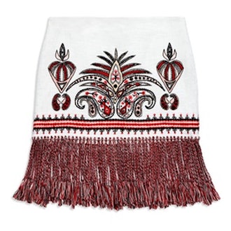 Teresa Embroidered Fringe Skirt