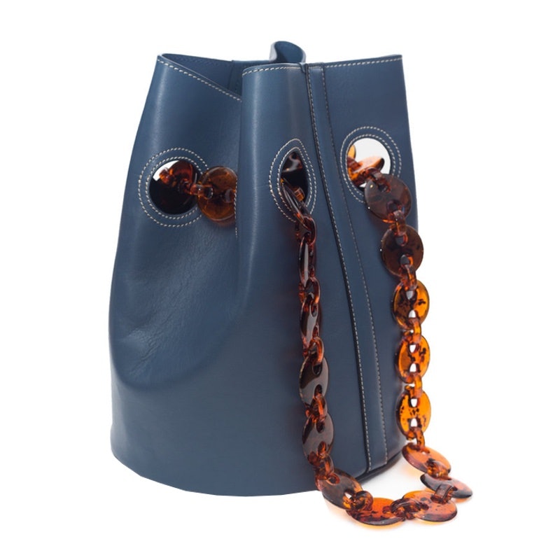 Trademark goodall leather sale bucket bag