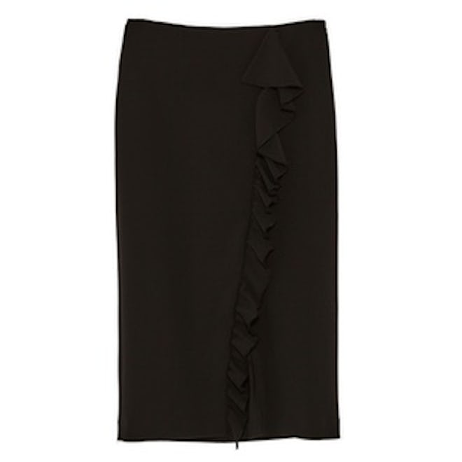 Pencil Skirt With Ruffles