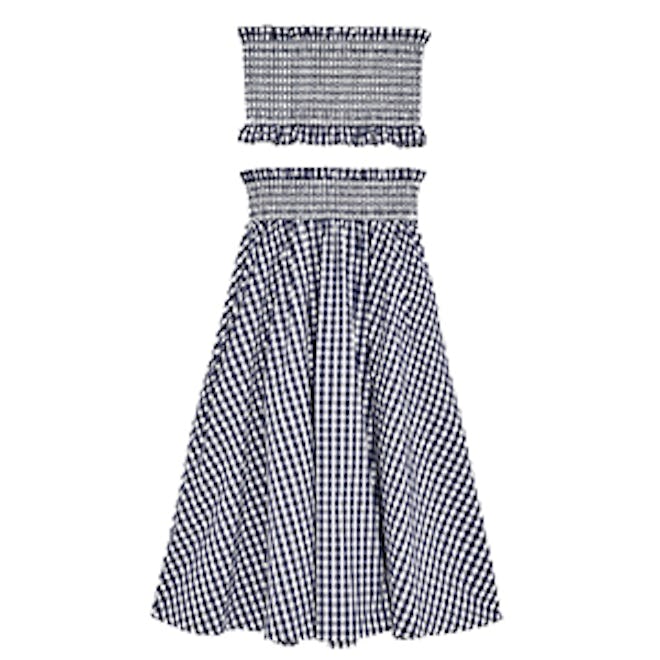 Gingham Check Skirt And Top