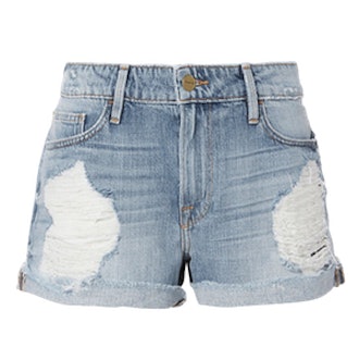 Le Grand Garcon Destroyed Jean Shorts
