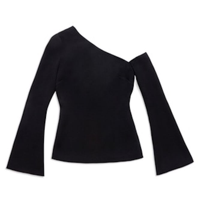 Mia One-Shoulder Bell-Sleeve Top