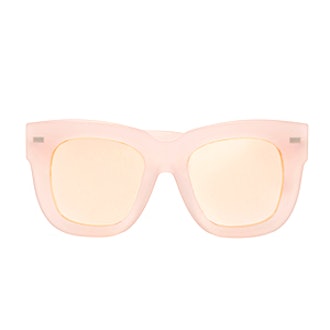 Library Square-Frame Matte-Acetate Mirrored Sunglasses