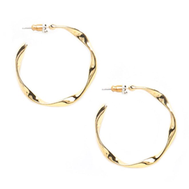 Soft Twist Hoop Earrings