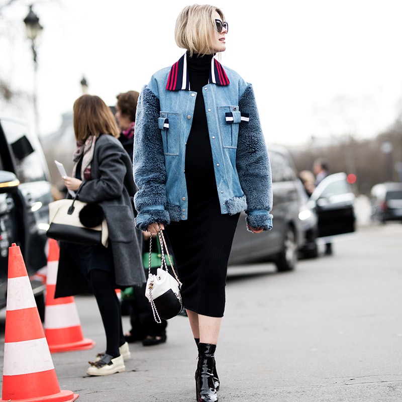 Chanel gabrielle store bag street style