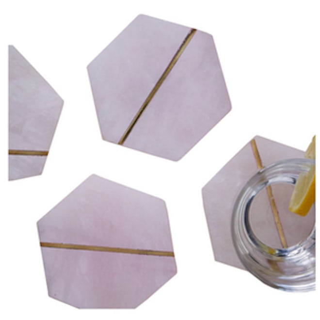 Decked Out Pink Stone Coasters