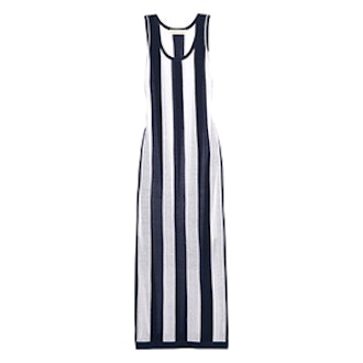 Striped Stretch-Knit Dress