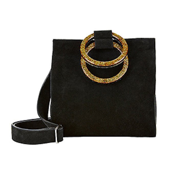 Aces Suede Top Handle Bag