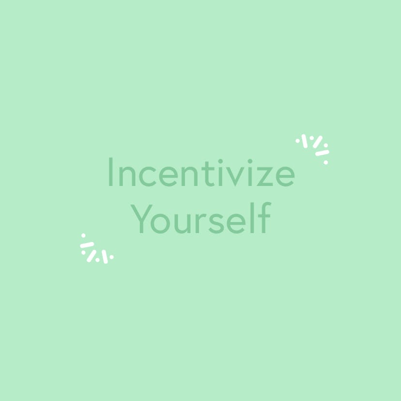 "Incentivize Yourself" text sign on a green background