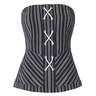 Addison Striped Bustier Top