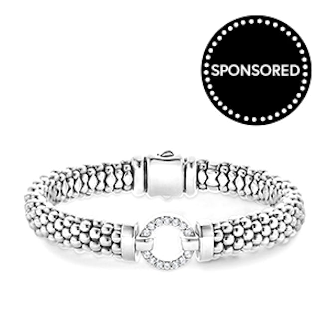 Enso Caviar Beaded Diamond Bracelet