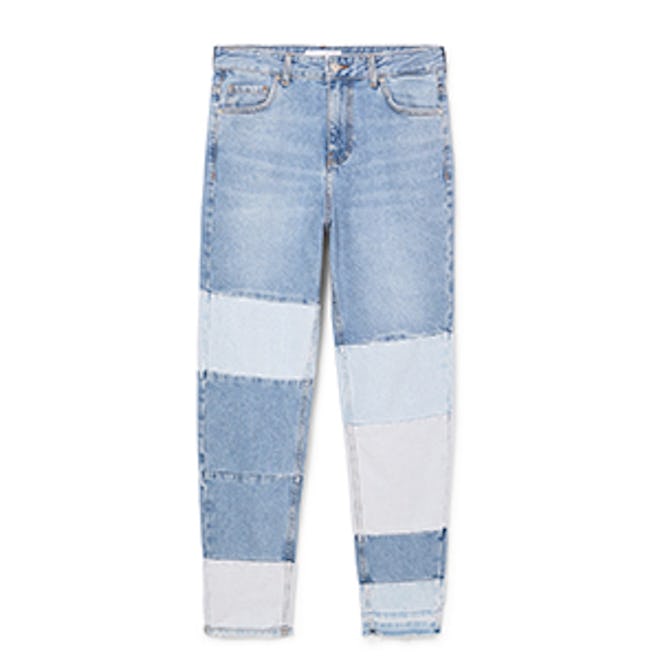 Block Color Straight Jeans