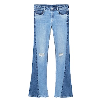 Flared Twotones Jeans