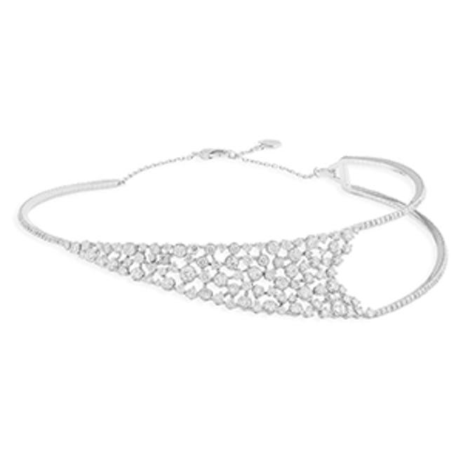 Ipsilo White Gold And Diamond Slip-On Collar