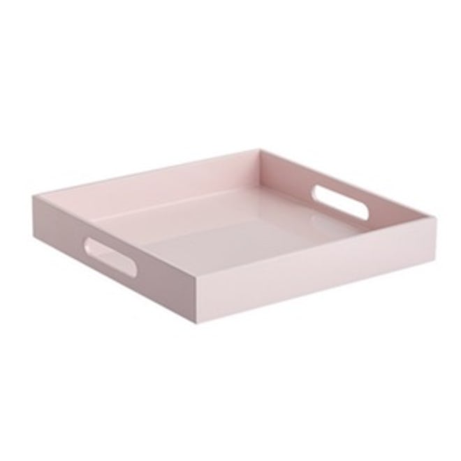 Hi-Gloss Small Square Pink Tray