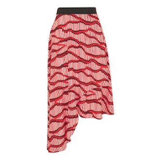Matchstick Asymmetrical Midi Skirt
