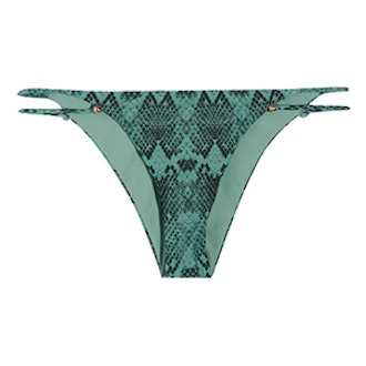 Snake Piercing Printed Bikini Briefs