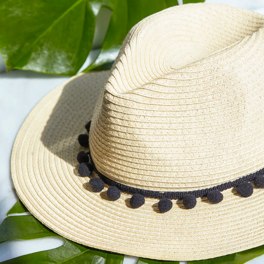 RACHEL ZOE Packable Ivory Panama Hat with black rope trim brand new in bag Rachel Zoe | Accessories | Packable Panama Hat By Rachel Zoe  main image 3