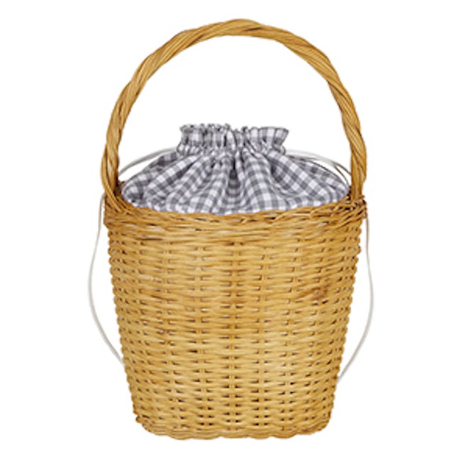 Lily Gingham Basket Tote