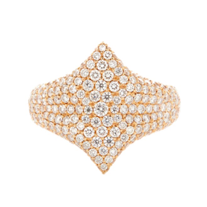 All Diamond Adina Signet Ring