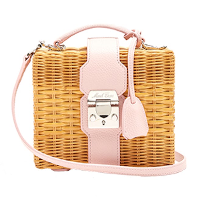 Harley Rattan And Leather Cross-Body Bag