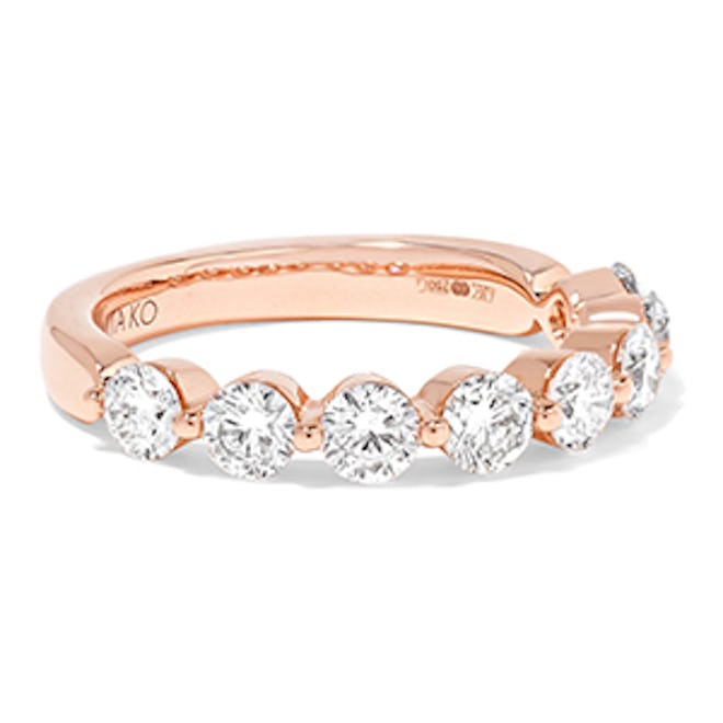 18-Karat Rose Gold Diamond Ring