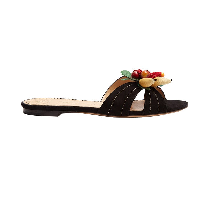 Charlotte olympia discount tropical slides