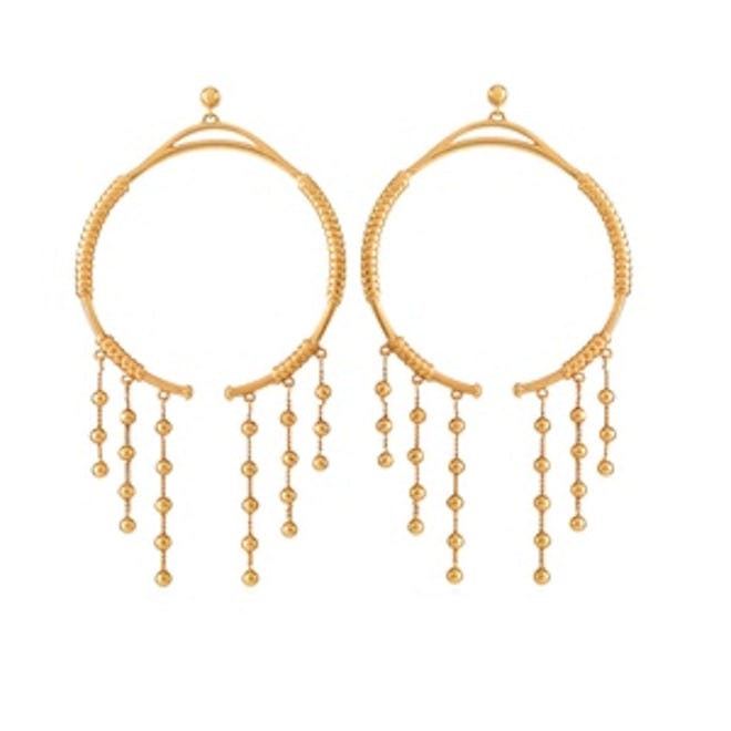 Gold-Tone Hoop Earrings