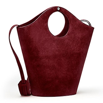 Market Suede Shopper Tote Bag