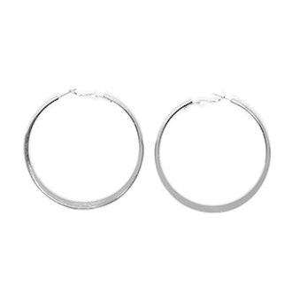 Metallic Hoop Earrings