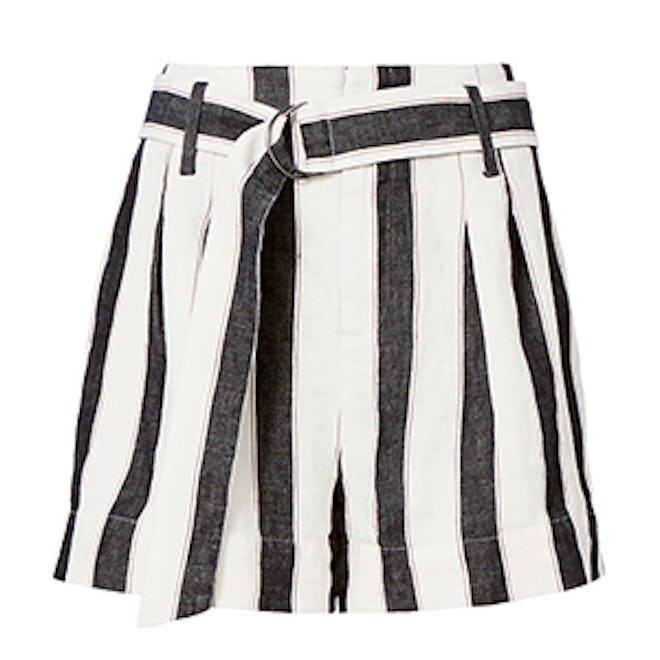 Linen Classic Stripe Shorts