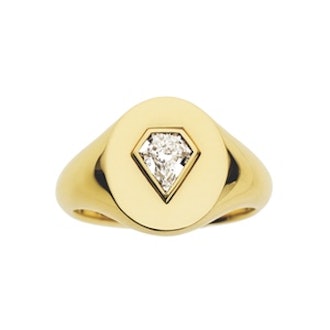 Prive Diamond Shield Signet Ring