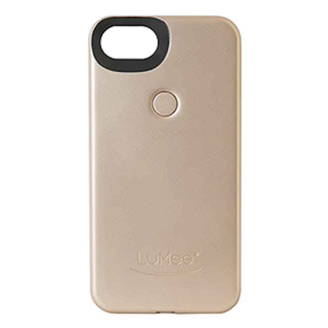 Two Illuminated Cell Phone Case For iPhone 7 In Gold Matte