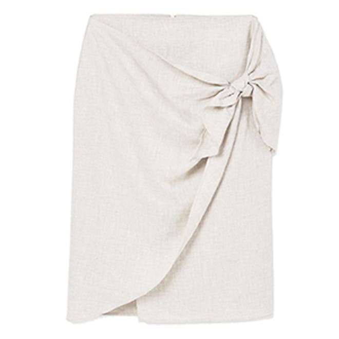 Knot Linen Skirt