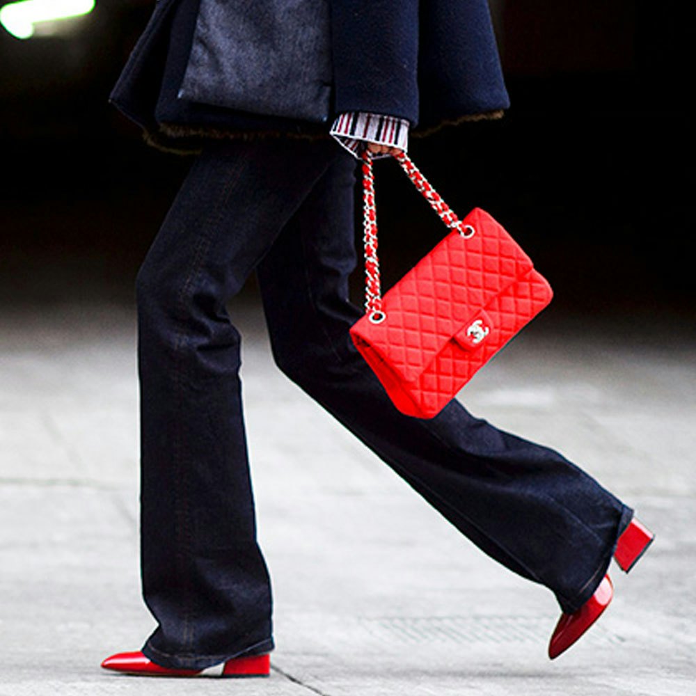 red handbags
