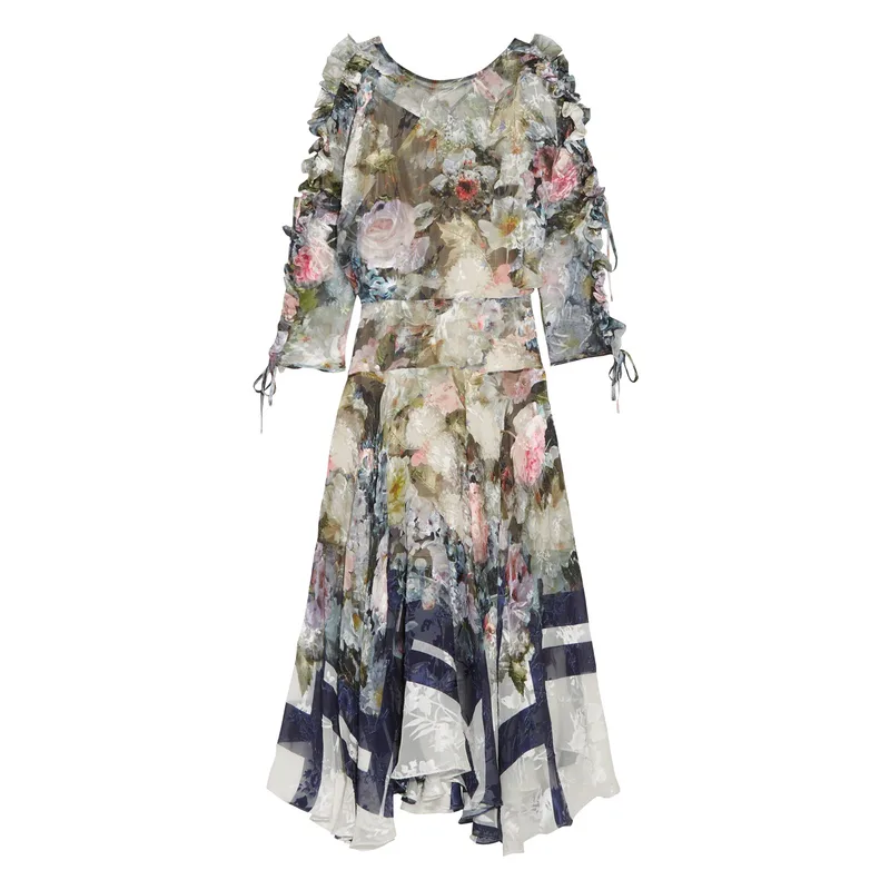 preen lace dress PREEN BY THORNTON BREGAZZI LACE MIDI DRESS SMALL main image 0
