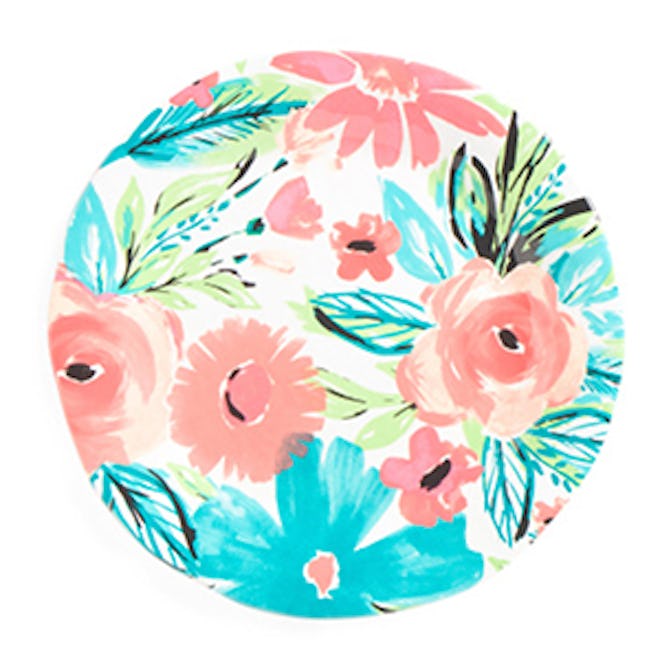 16-Inch Outdoor Florals Round Platter