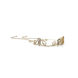 Gold-Plated Swarovski Crystal Headband