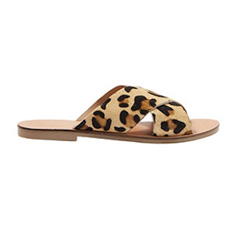 Holiday Cross Strap Leopard Sandals