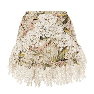 Alice Floral Print Lace Skirt