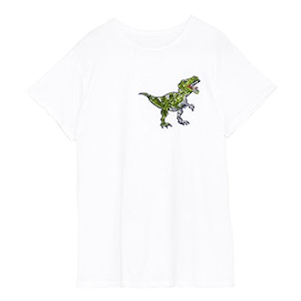 Dinosaur Appliqué Short Sleeve T-Shirt