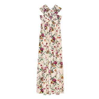 Long Floral Print Dress