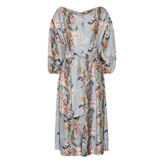 Winsome Printed Twill Dress