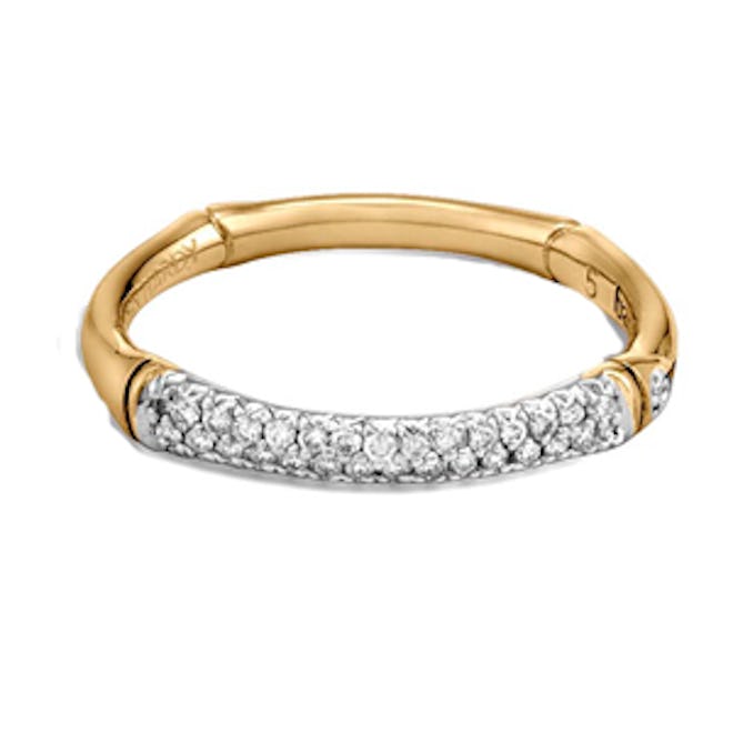 Band Ring with Diamonds