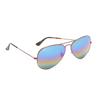 Rainbow Mirrored Aviator Sunglasses