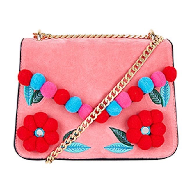 Laureli Pom Pom-Embellished Cross-Body Bag