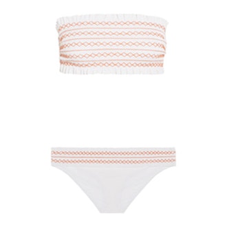 Costa Smocked Bandeau Bikini