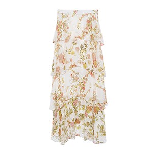 zara tiered maxi dress