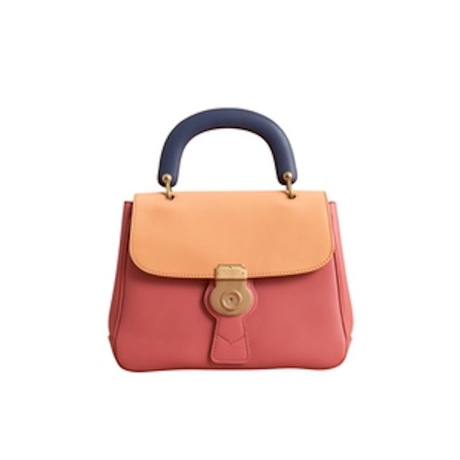 The Medium DK88 Top Handle Bag in Blossom Pink/Pale Clementine