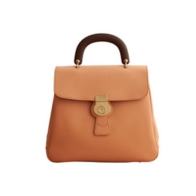 The Large DK88 Top Handle Bag in Pale Clementine